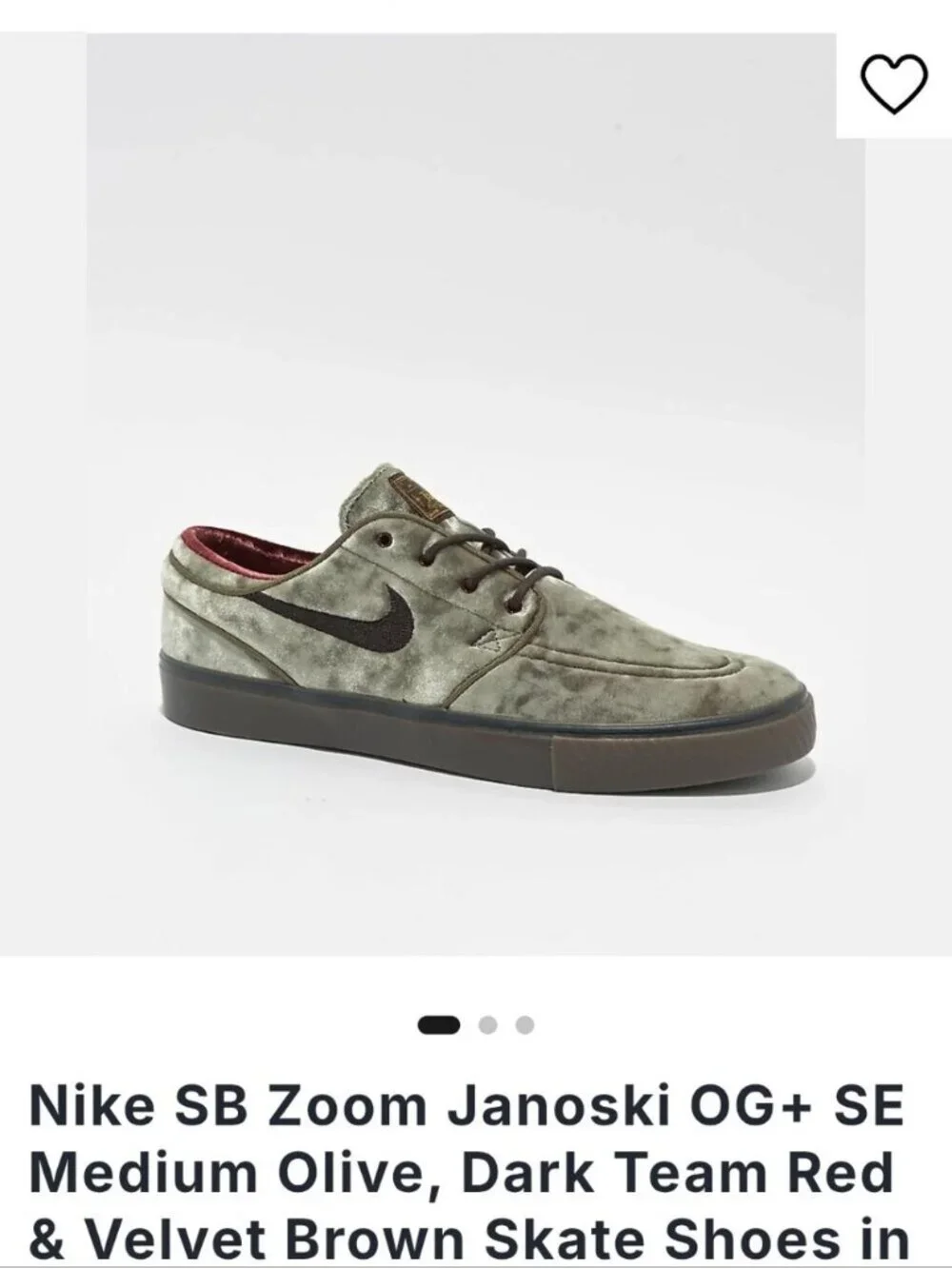 Nike Zoom SB Shoes Size 4 Youth Brown Black Signature Stefan Janoski pro model